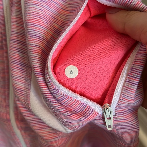 Lululemon In Stride Jacket in Pink Space Dye (size 6) - Picture 3 of 7